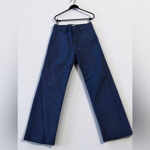 Janie and Jack Navy Wide-Leg Jeans